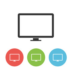 Monitor vector icon