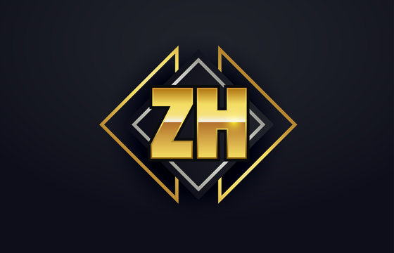 ZH Initial Logo for your startup venture