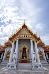 Fototapeta premium The Marble Temple, Wat Benchamabophit Dusitvanaram is a Buddhist temple in Dusit district of Bangkok, Thailand. Landmark of Bangkokog Thailand.