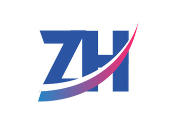 ZH Initial Logo for your startup venture