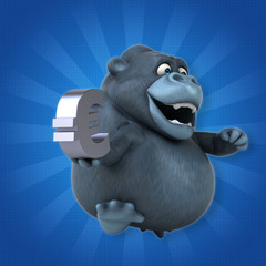 Fun gorilla - 3D Illustration