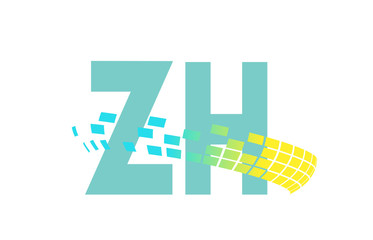 ZH Initial Logo for your startup venture