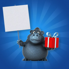 Fun gorilla - 3D Illustration