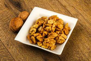 Opened walnuts