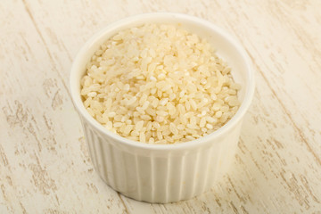 Raw rice heap