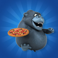 Fun gorilla - 3D Illustration