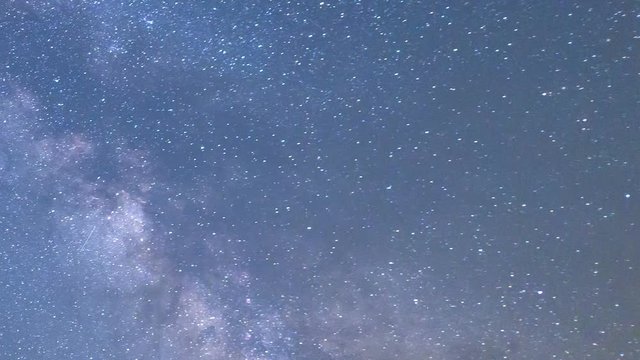 Milky way night sky timelapse clouds