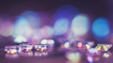 Crystals macro for background