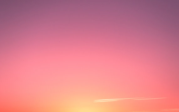 Colorful sky after sunset. The Sky Background. pink sunset