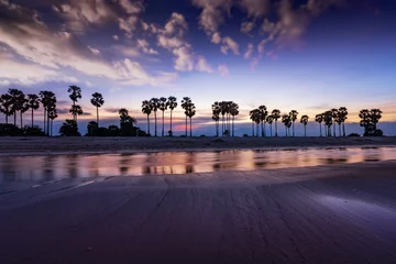 Poster de jardin Mer / coucher de soleil abstract sunset beach and cloudscape on twilight time