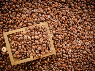 Coffee beans background