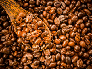 Coffee beans background