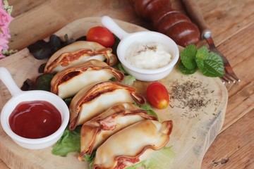 Small Italian pizza is delicious