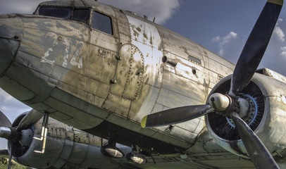 The Douglas C-47B Skytrain (DC-3 Dakota) transport aircraft