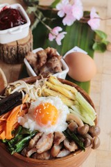 Bibimbap korean food is delicious