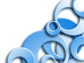 abstract blue rings background 