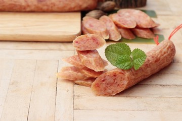 Chinese sausage (Gun-chiang) tasty for cooking