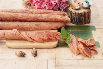 Chinese sausage (Gun-chiang) tasty for cooking