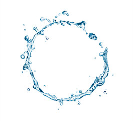 Circle water splashes.