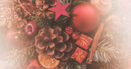 Weihnachtlicher Hintergrund Panorama