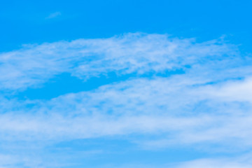 Air clouds in the blue sky.