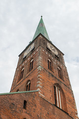 Kirchturm der Jakobikirche in Lübeck