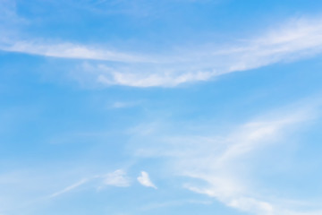 Blue backdrop in the air