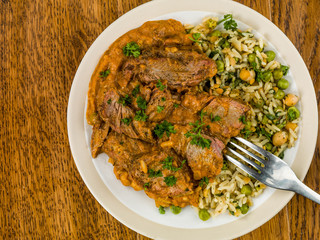 Aromatic Lamb Curry With Vegetable Rice
