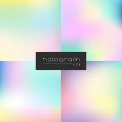 Hologram rainbow gradient set - 166602647