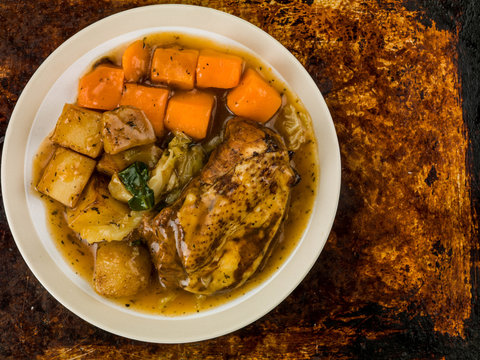 Chicken Stew With Vegetables and Gravy