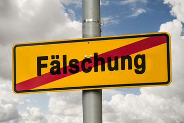 Schild 244 - Fälschung
