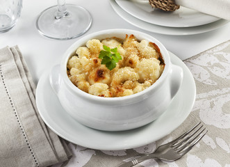 Cauliflower gratin from the oven
