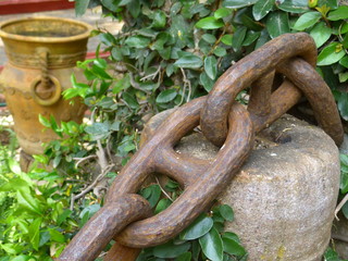 Ex hacienda San Gabriel de Barrera detalle cadena