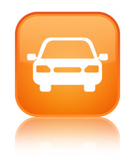 Obraz na płótnie Canvas Car icon special orange square button