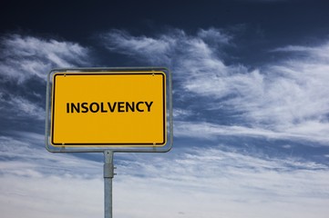 INSOLVENCY - image with words associated with the topic INSOLVENCY, word, image, illustration