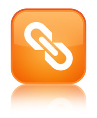 Link icon special orange square button