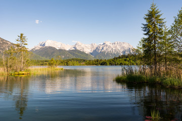Lake Barmsee at the Karwendel mountains