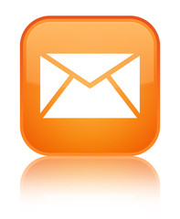 Email icon special orange square button