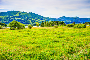 Fototapeta na wymiar Landscape at lake Grüntensee