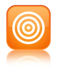 Target icon special orange square button