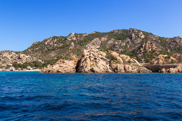 Archipelago of La Maddalena, Italy. One of the picturesque islands