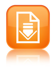 Download document icon special orange square button