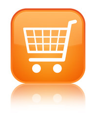 Ecommerce icon special orange square button