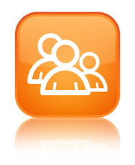 Group icon special orange square button