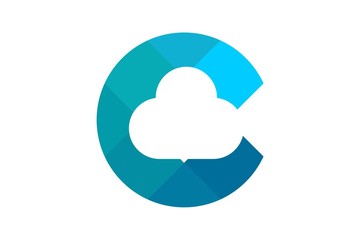 cloud logo letter c