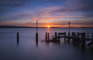 Sunset at Sandbanks in Dorset