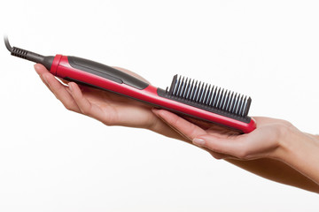 ceramic hair straightener brush