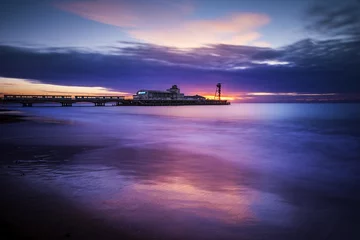 Papier Peint photo autocollant Jetée Bournemouth Beach and Pier at Sunrise