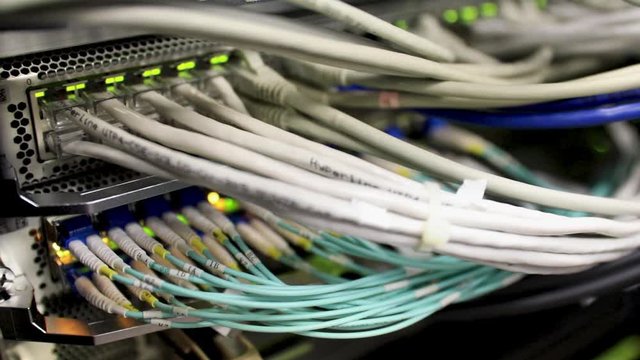 rack in the data center