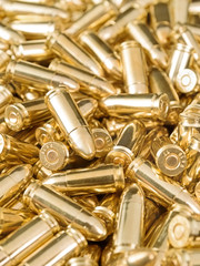 Golden pistol bullets